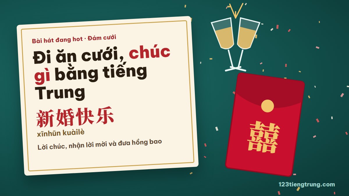 Đám cưới tiếng Trung: lời chúc, nhận lời mời và hồng bao