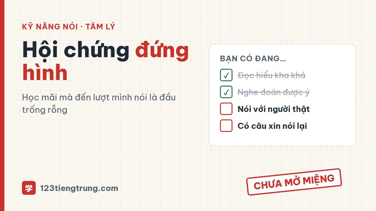 Hội chứng đứng hình: học tiếng Trung mãi không dám nói