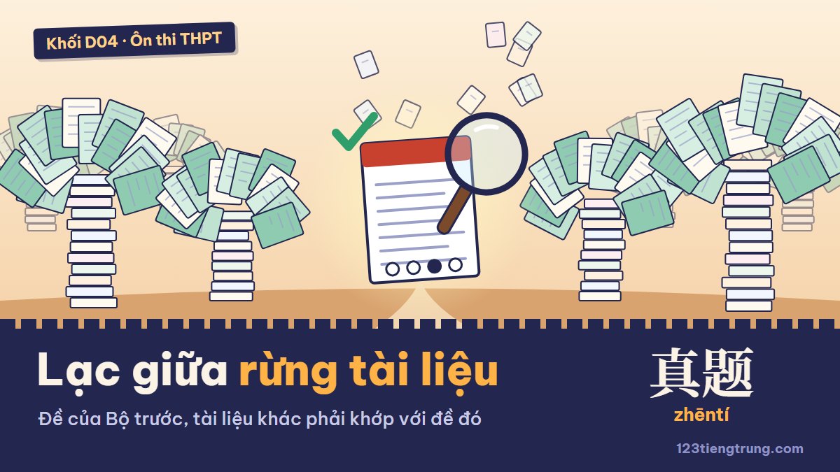 Thi khối D04: lọc tài liệu ôn môn Tiếng Trung thế nào